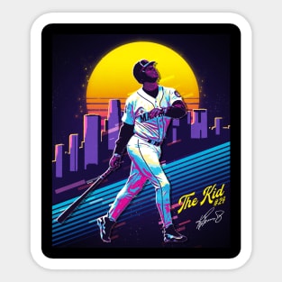 Ken Griffey Jr The Kid Basketball Legend Signature Vintage Retro 80s 90s Bootleg Rap Style Sticker